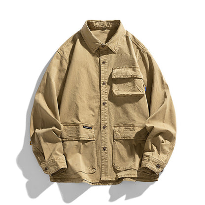 Herren Hemd Utility Schnitt Modern Grau