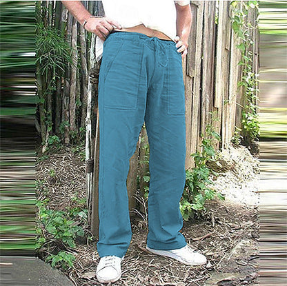 Herren Freizeithose Bequem mit Kordelzug und großen Taschen