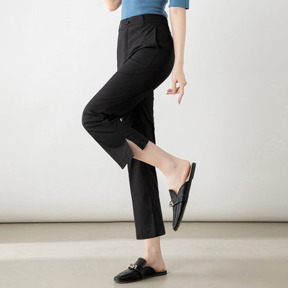 Damen Stoffhose Elegant Kurz Schnitt