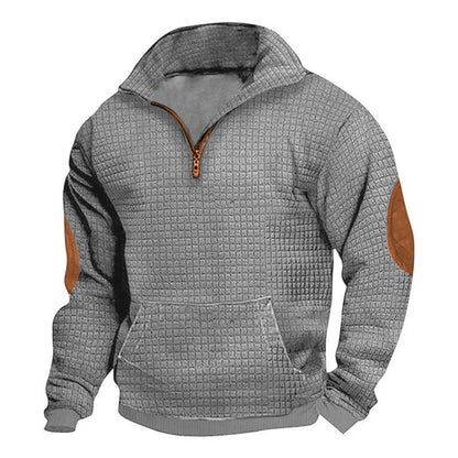 Herren Pullover Sportlich Reißverschluss Elastisch - BerlinGlamour