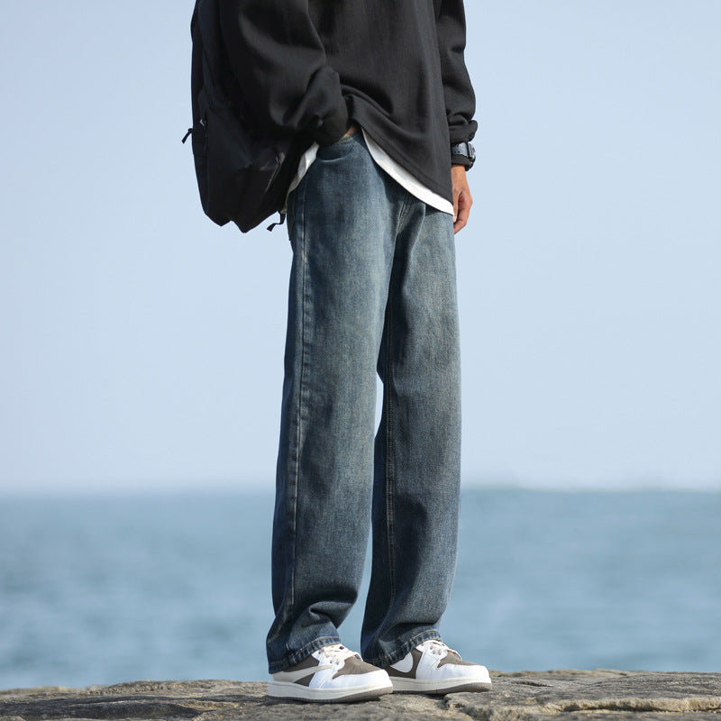 Herren Jeans Bequem Baggy Style Modern