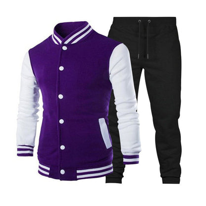 Herren Collegejacke Sportlich Atmungsaktiv mit Taschen