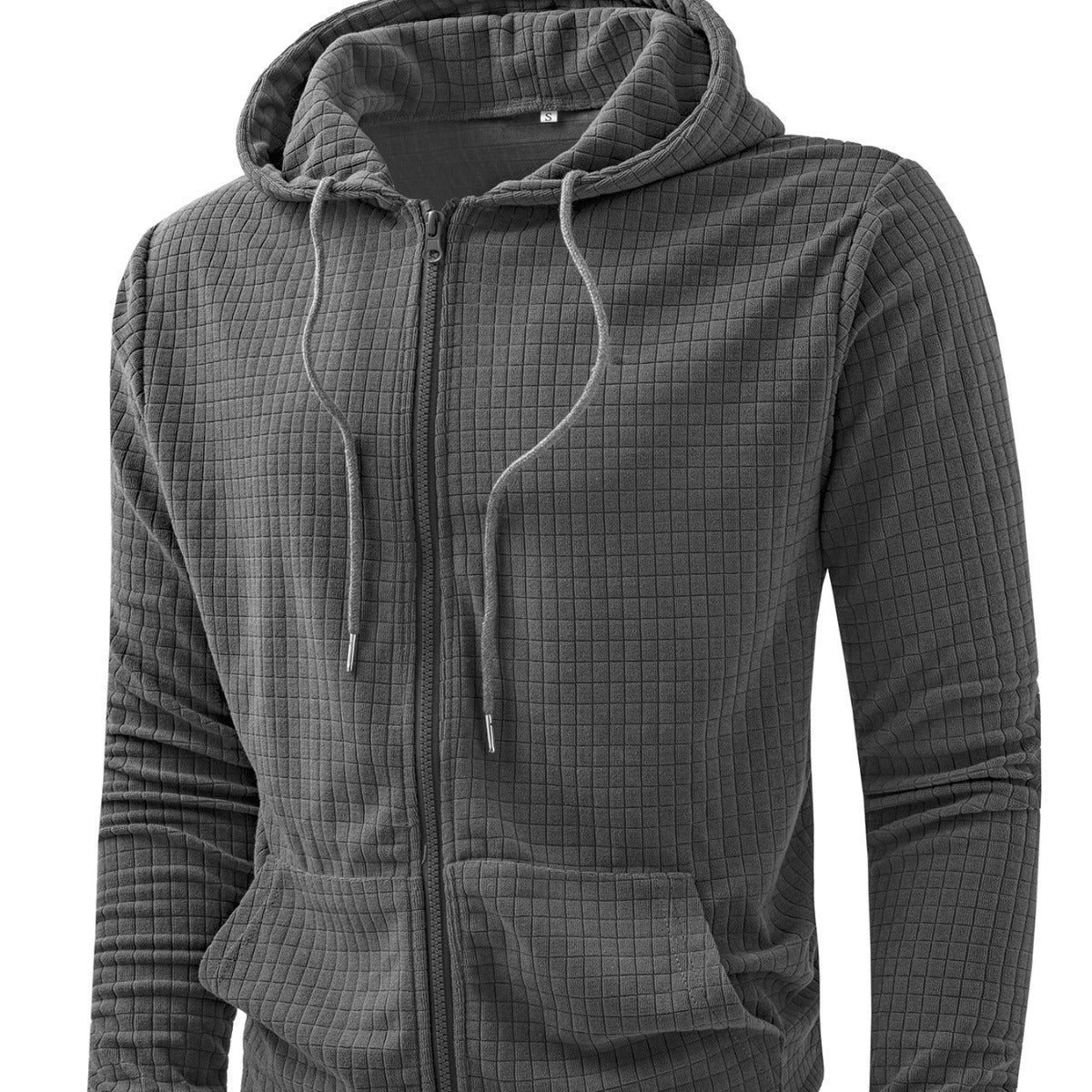 Herren Kapuzenjacke Lockere Fit Strukturiert Urban