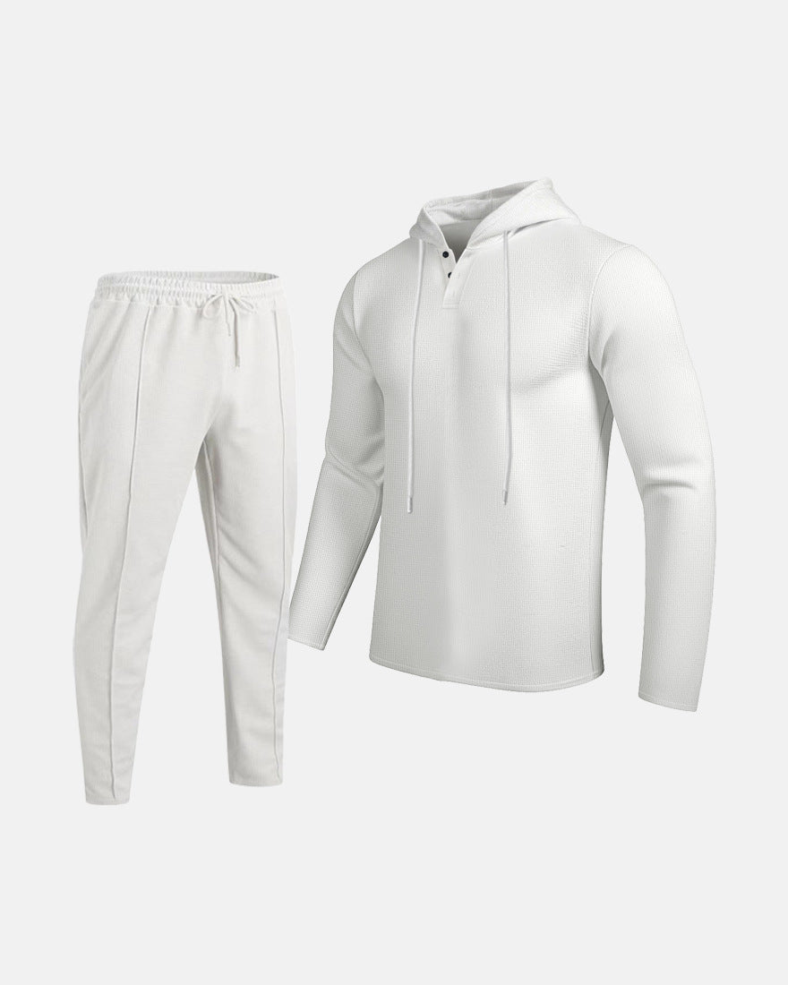 Herren Sportset: Hoodie Jogginghose Atmungsaktiv Komfort Set