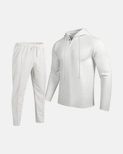 Herren Sportset: Hoodie Jogginghose Atmungsaktiv Komfort Set