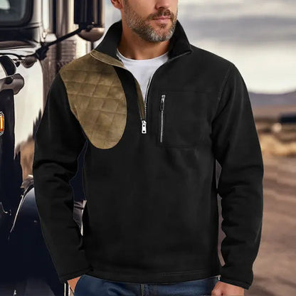 Herren funktionale Sweatjacke mit Stehkragen BerlinGlamour.