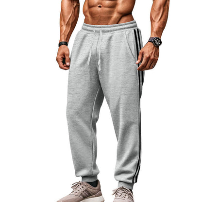 Herren Jogginghose Sportlich Elastisch Kontraststreifen