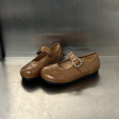 Damen Slipper Elegante Brogue Muster Komfortabel
