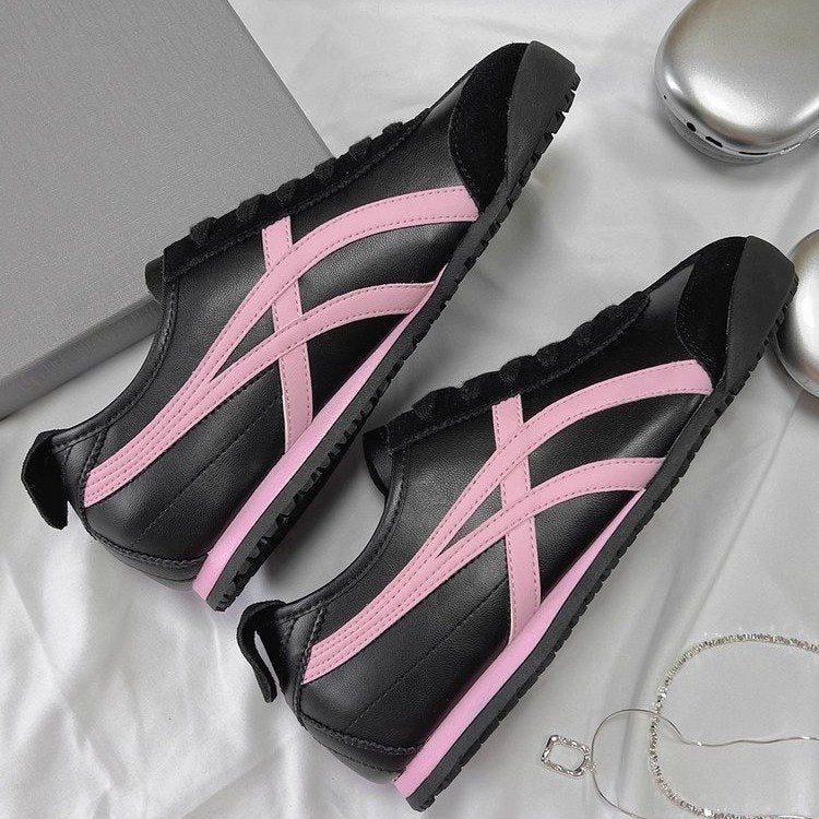 Damen Sneaker Sportlich Atmungsaktiv Weiße