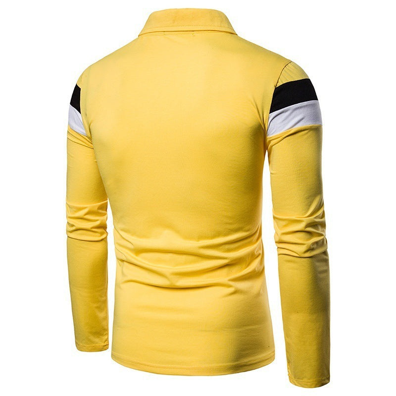 Die modische Langarm Polo-Shirt mit Blockstreifen-Design ist ein stylisher und bequemer Artikel, der perfekt zu jedem Anlass passt. Der Polo-Shirt ist aus hochwertigem Material gefertigt und bietet einen h