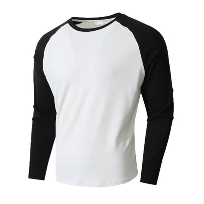 Herren Sportshirt Langarm Raglan Ärmel Modern