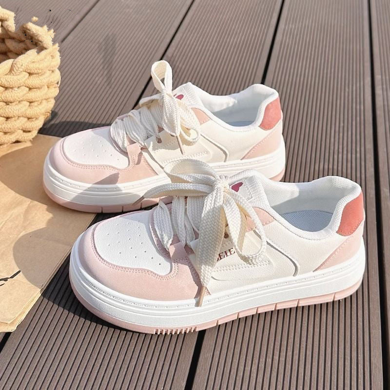 Damen Plateau Sneaker Bequem Luftdämpfung Modisch