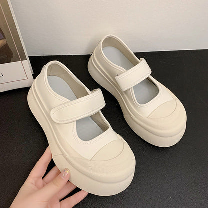 Damen Sneaker Slip-On mit Klettverschluss Modisch Breit