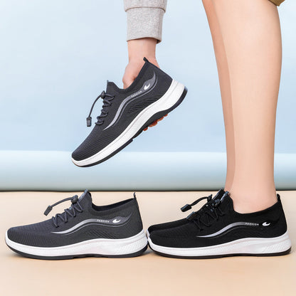 Damen Sport Sneaker Bequem Schnellschnürsystem Modern
