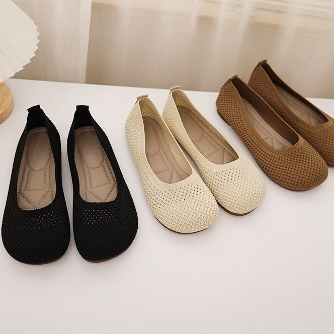 Damen Ballerinas Weich atmungsaktiv Komfort Schuhe - BerlinGlamour
