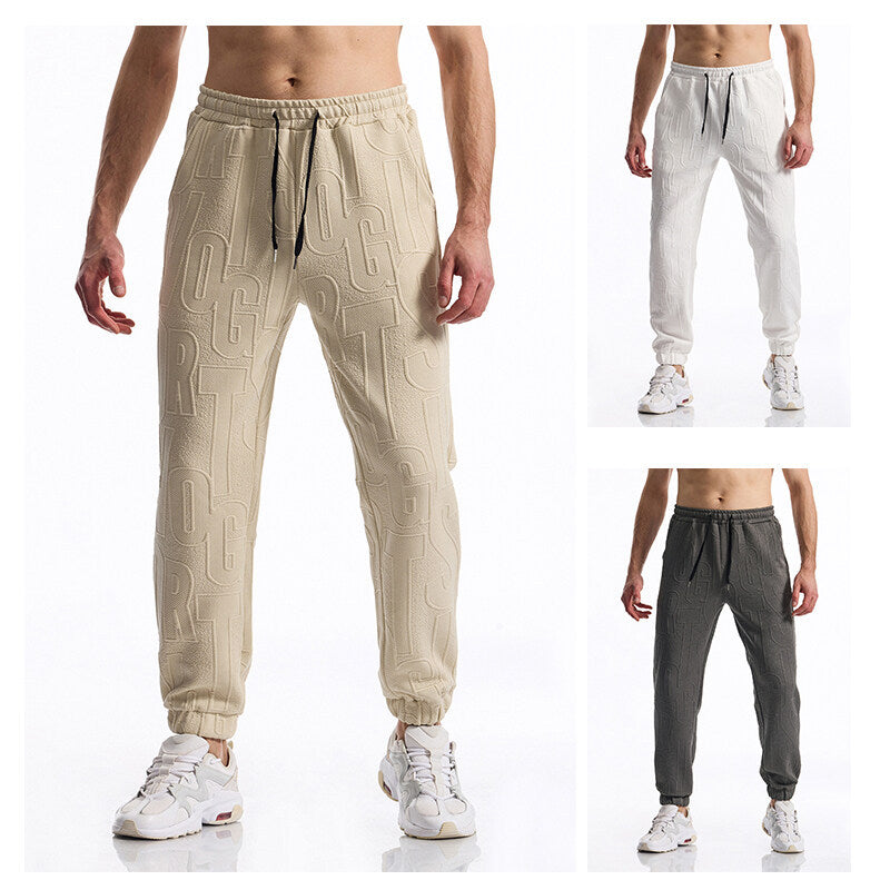 Herren Freizeithose Elastisch Bequem Mit Logoprint