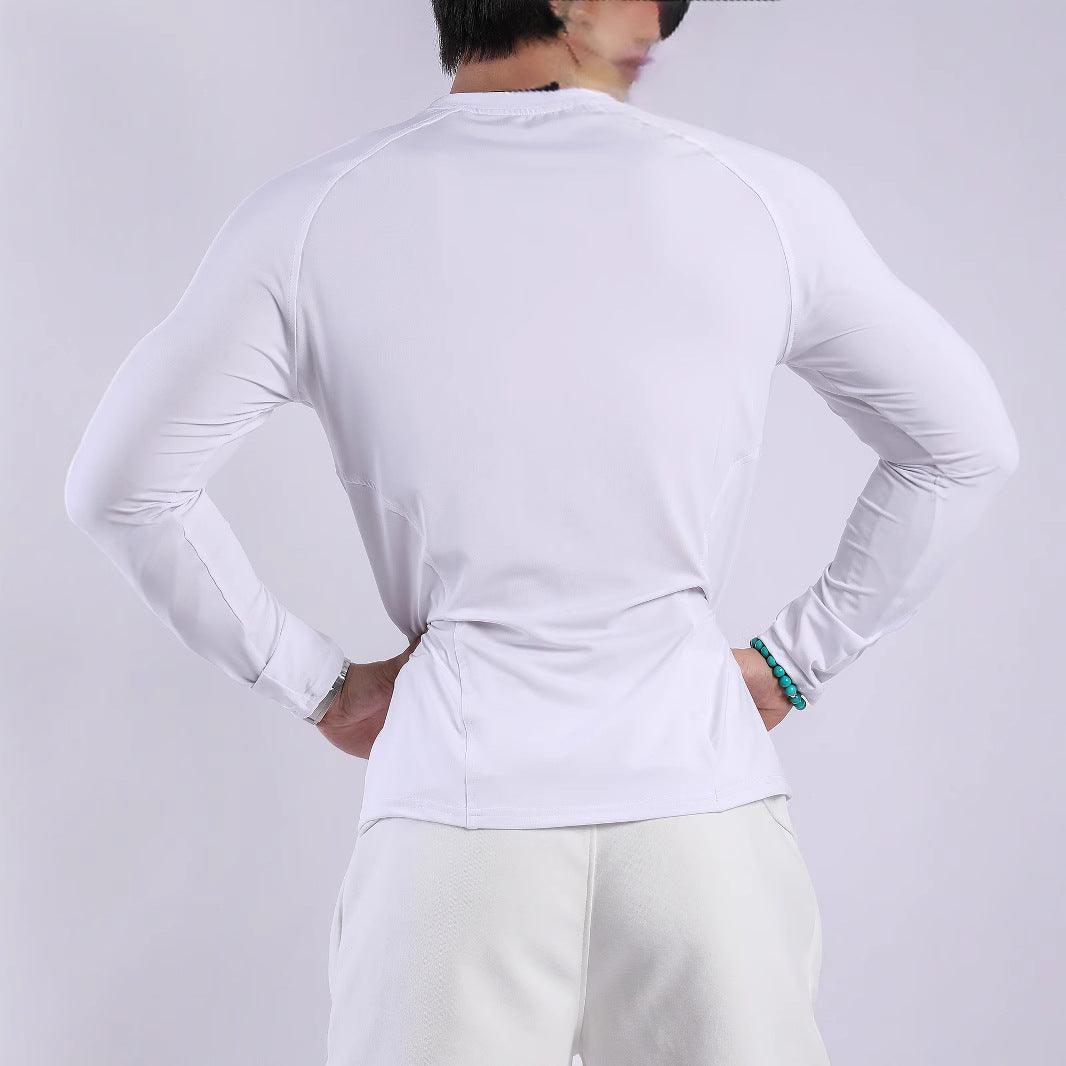 Herren Sport Langarmshirt Atmungsaktiv Feuchtigkeitsregulierend