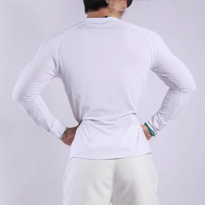 Herren Sport Langarmshirt Atmungsaktiv Feuchtigkeitsregulierend