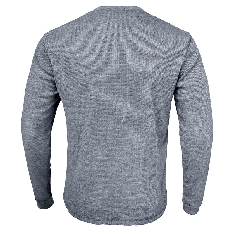 Herren Langarmshirt Elegantes Design Strukturiert Modern - BerlinGlamour