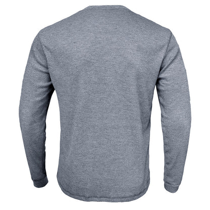 Herren Langarmshirt Elegantes Design Strukturiert Modern - BerlinGlamour