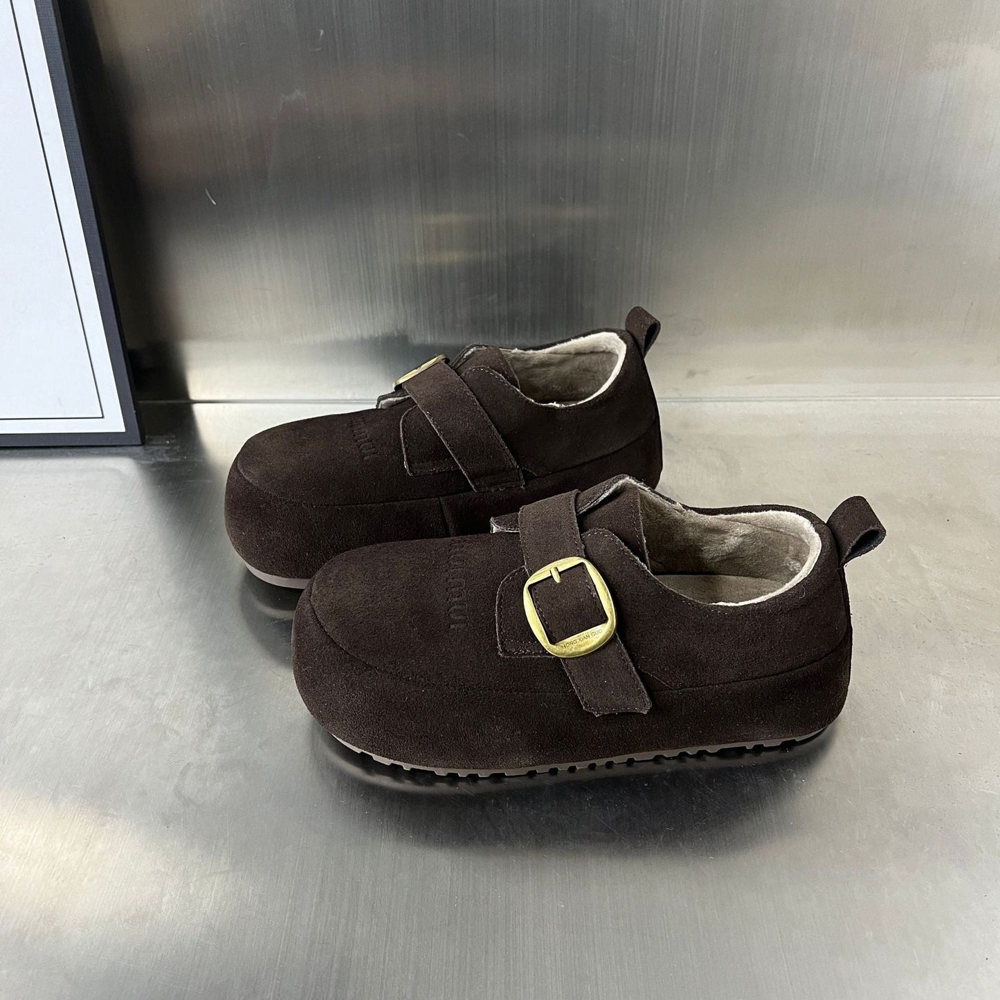 Damen Clogs Bequem Schnallenverschluss Weiches Innenfutter