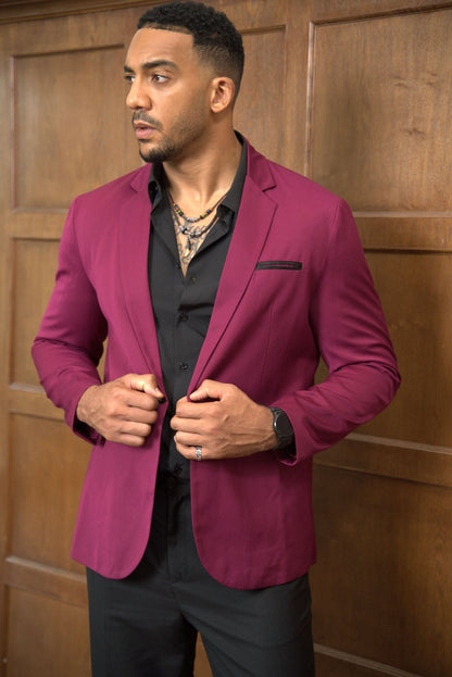 Herren Sakko Moderner Schnitt Elegant Slim Fit