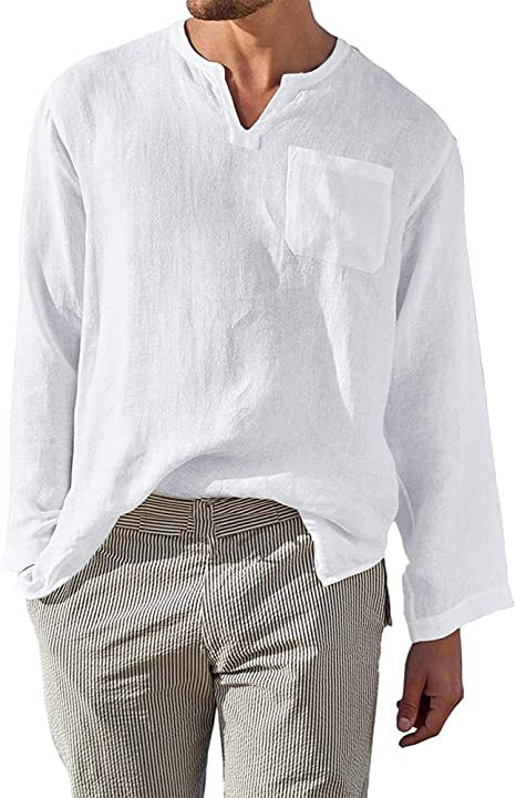 Herren Langarmhemd Lässig Casual Berlin Stil