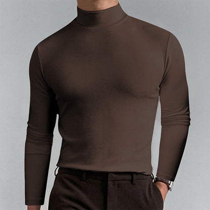 Herren Langarm T-Shirt Elegantes Casual Oberteil