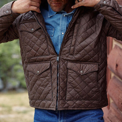 Herren Freizeitjacke Steppweste Warm Modern - BerlinGlamour