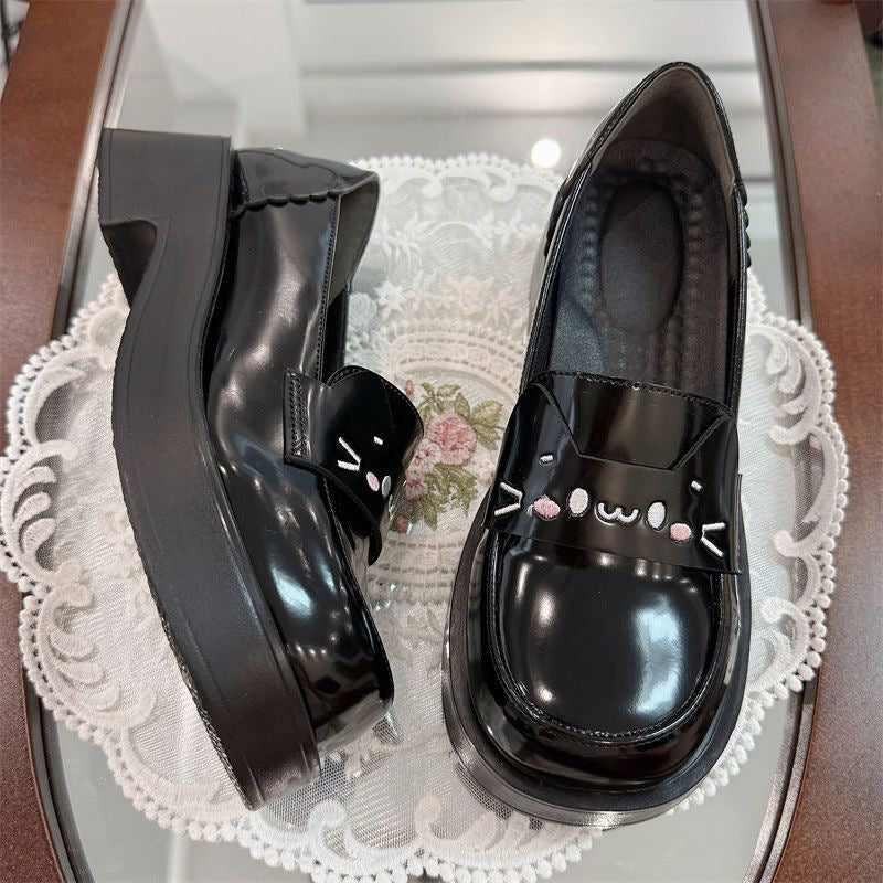 Damen Mokassins Katzenmotiv Rutschfest Schuhe Frauen - BerlinGlamour