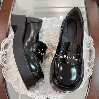 Damen Mokassins Katzenmotiv Rutschfest Schuhe Frauen - BerlinGlamour