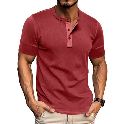Herren Hemd Kurzarm Modern mit Kontrastnähten - BerlinGlamour