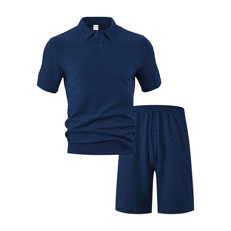 Herren Polo Shorts Set atmungsaktiv Modern Sportlich
