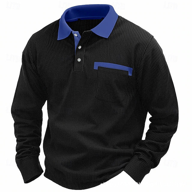 Herren Poloshirt Elegant Strukturiert Modern Berlin
