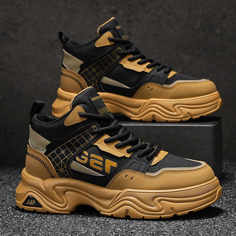 Damen Sneaker Sportlich High-Top mit Dämpfung Schwarz