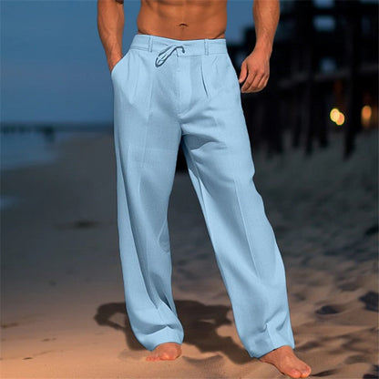 Herren Freizeithosen Elegant mit Kordelzug Modern