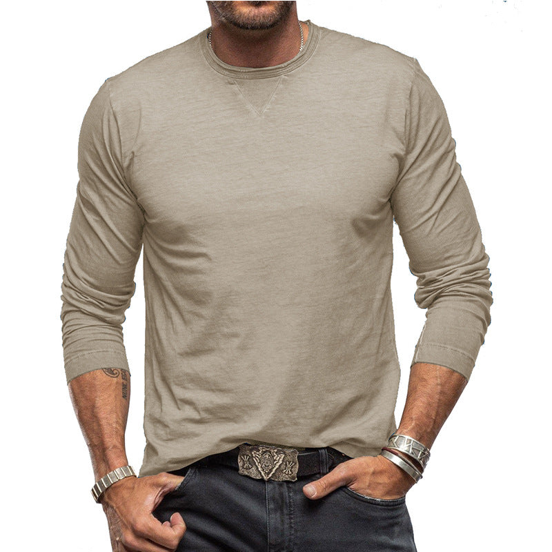 Herren Langarmshirt Relaxed Fit Rundhals