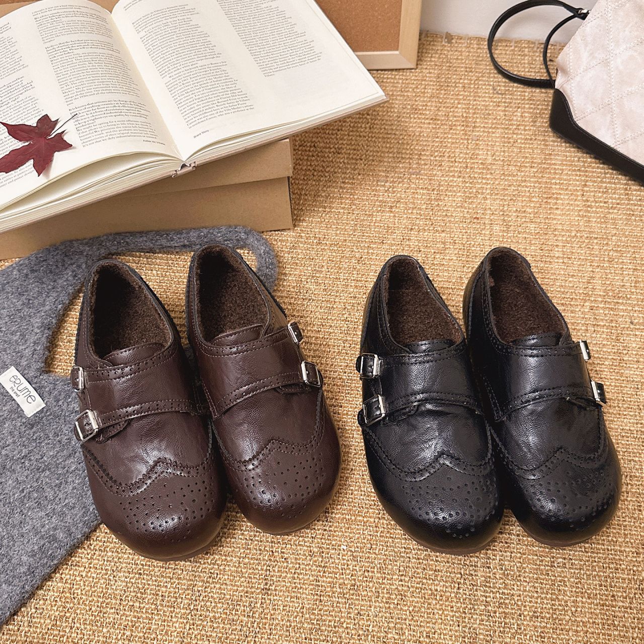 Damen Schnürschuhe Elegant Schnallenverschluss Schuhe für Frauen - BerlinGlamour