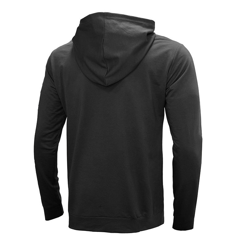 Herren Hoodie Reißverschluss Kapuze Modern Grau
