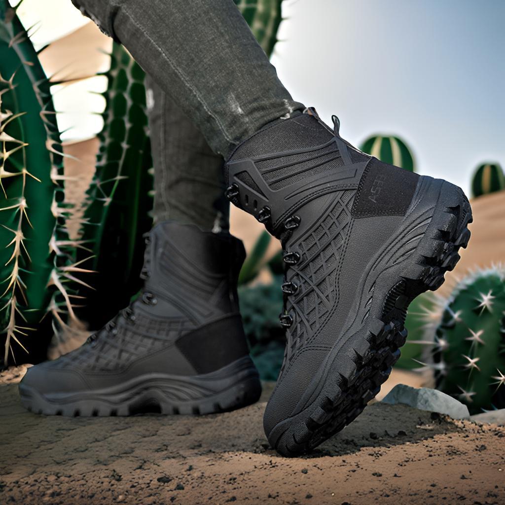 Herren Trekkingstiefel Wanderschuhe Knöchelschutz Rutschfest
