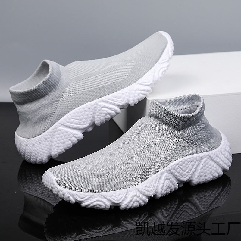 Damen Sneaker Sportlich Knit Slip-On mit rutschfester Sohle - BerlinGlamour