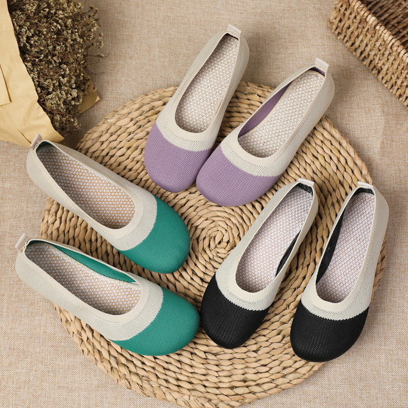 Damen Ballerinas Atmungsaktiv Komfortabel Schuhe - BerlinGlamour