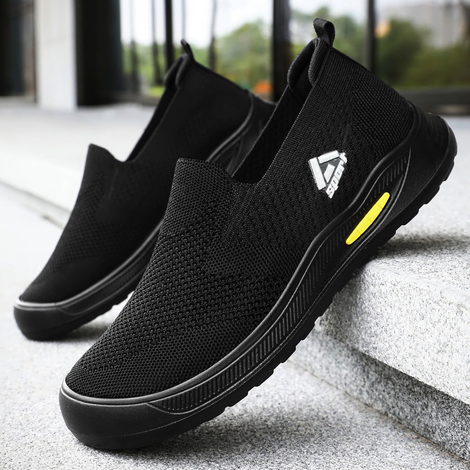Damen Sportschuhe Elastisch Bequem Slip-On Sneaker - BerlinGlamour