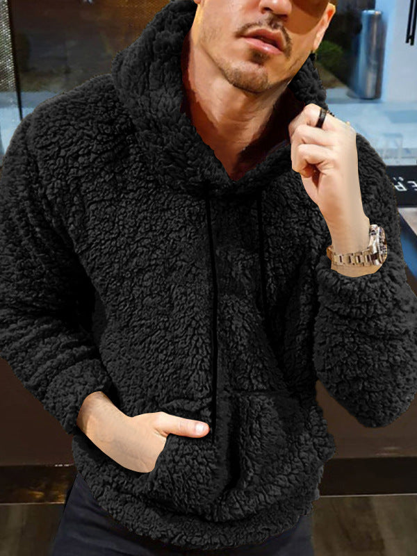 Herren Kapuzenpullover Teddyfell Warm Elegant
