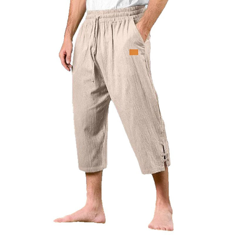 Herren Strandhose Leicht Mit Seitenschlitzen Sommerhose