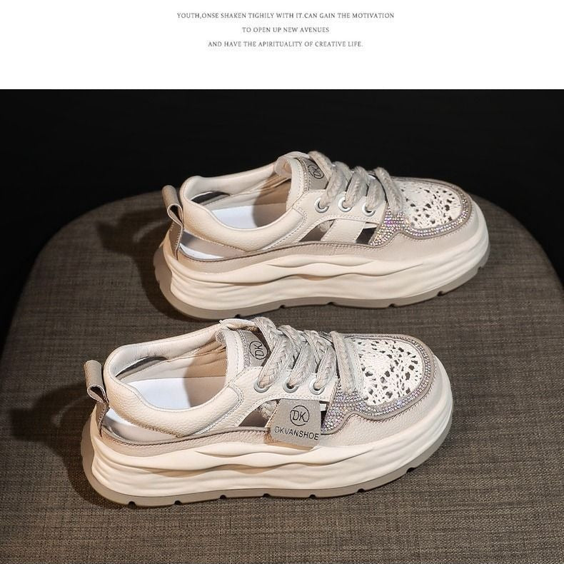 Damen Sneaker Chunky Bequem Atmosphären Mesh