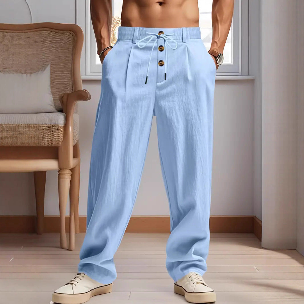 Bequeme Herren Leinenhose Sommer Elegant - BerlinGlamour