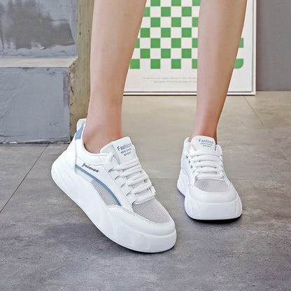 Damen Sneaker Chunky Bequem Laufsohle Rutschfest