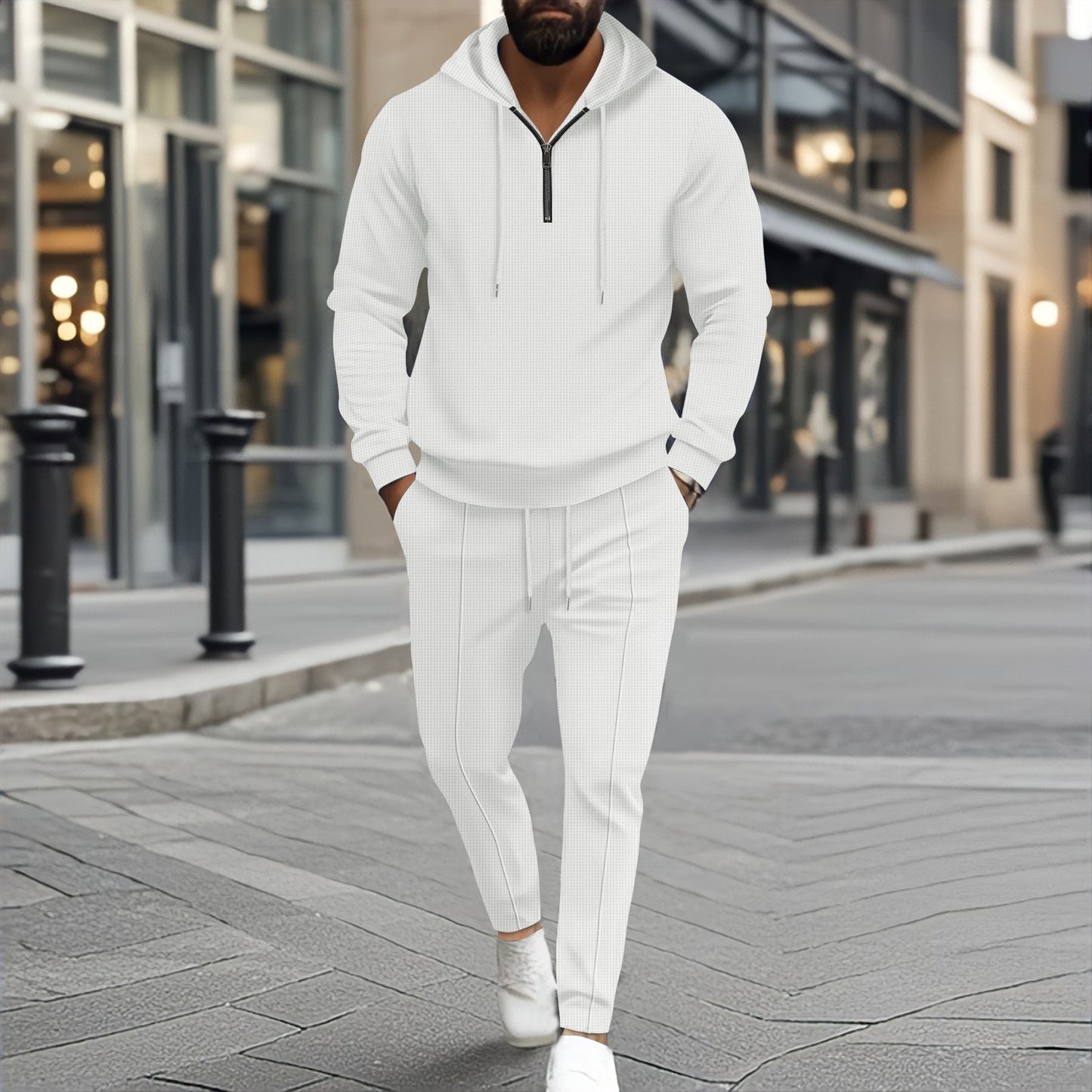 Herren Hoodie Jogginghose Set Bequem Sportlich