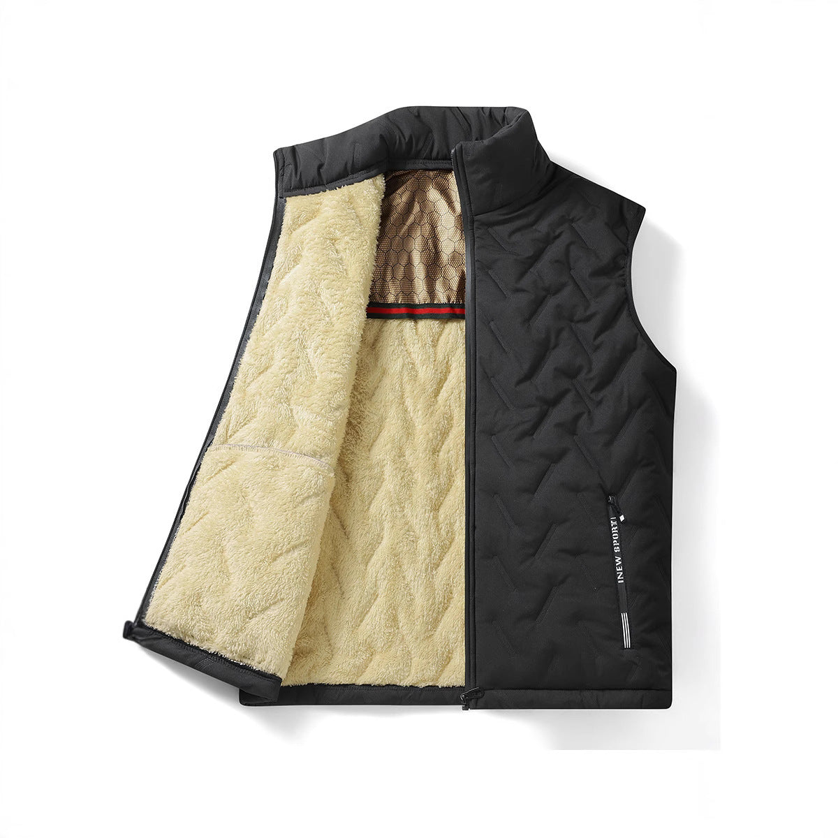 Herren Fleece-Weste Isoliert Warm